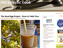 Tablet Screenshot of eclecticcook.com